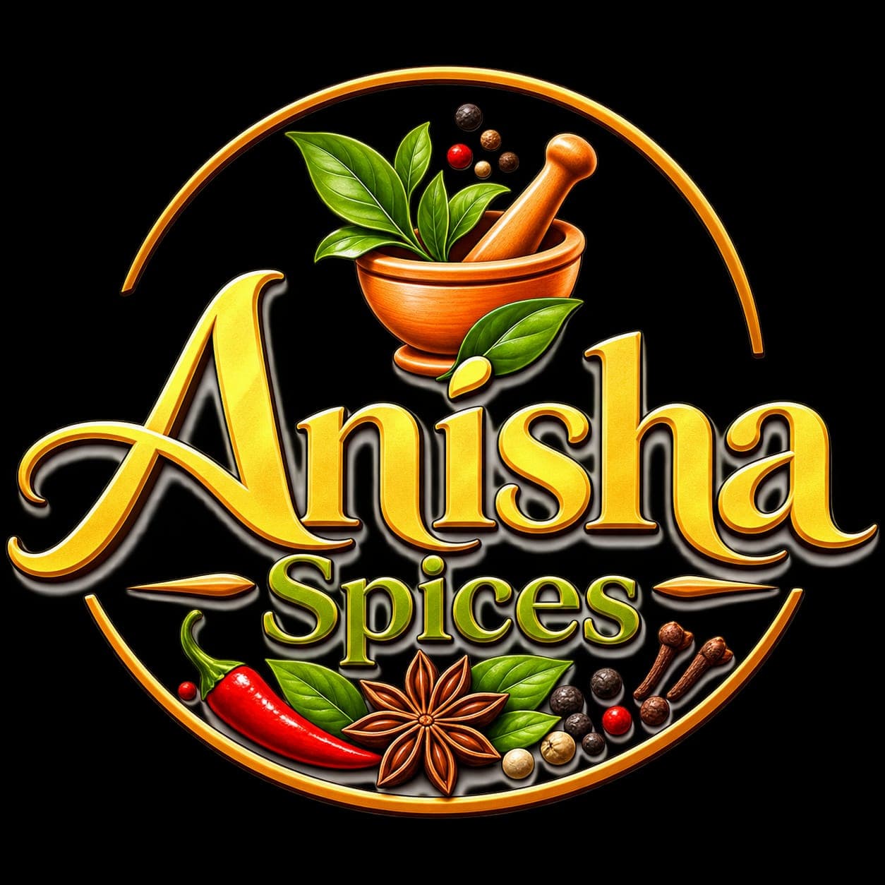 Anisha Spices Authentic Seal